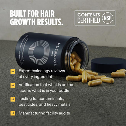 Nutrafol Men Hair Growth Supplements, 1-Month Bottle